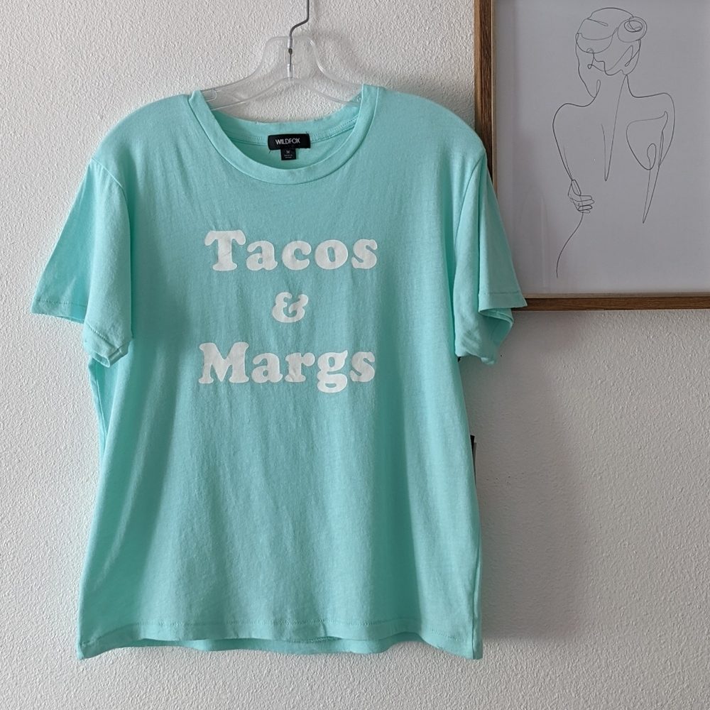 {Wildfox} Brand New Tacos & Margs Keke Tee